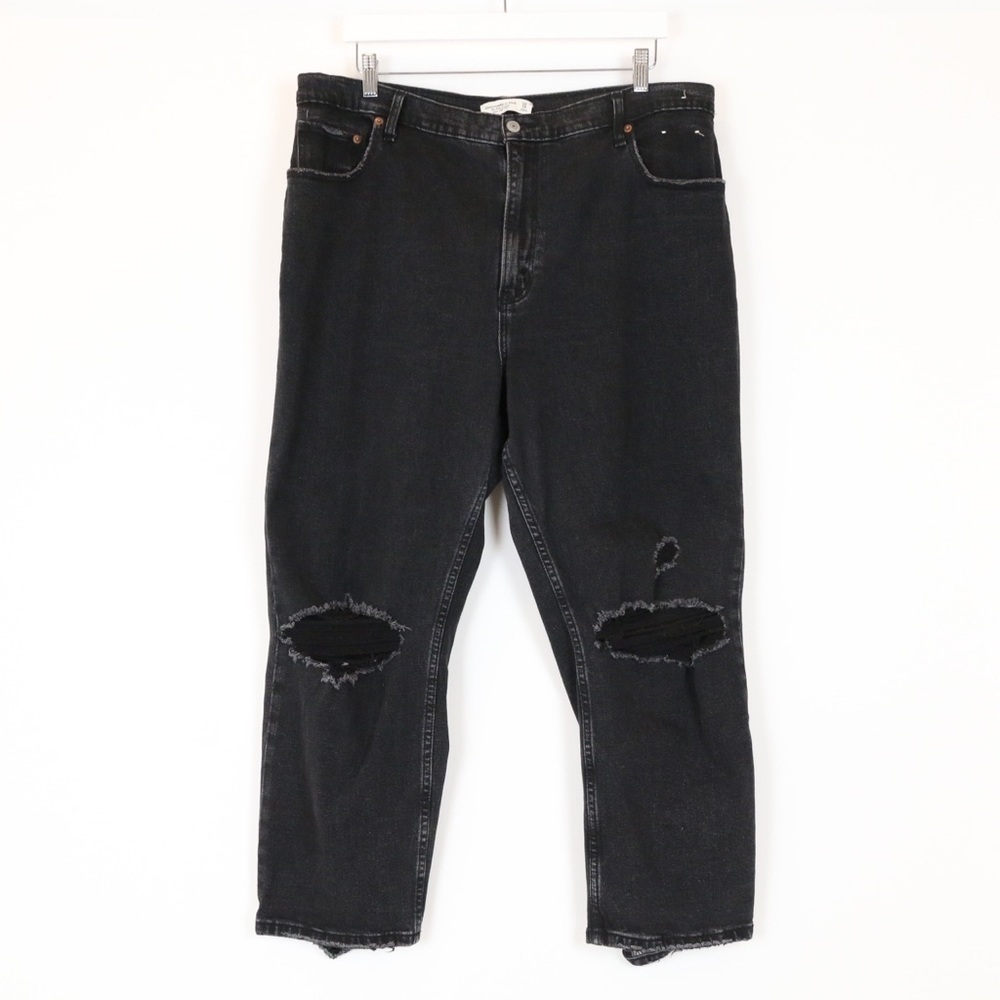Abercrombie & Fitch Ankle Straight Ultra High Rise Jeans